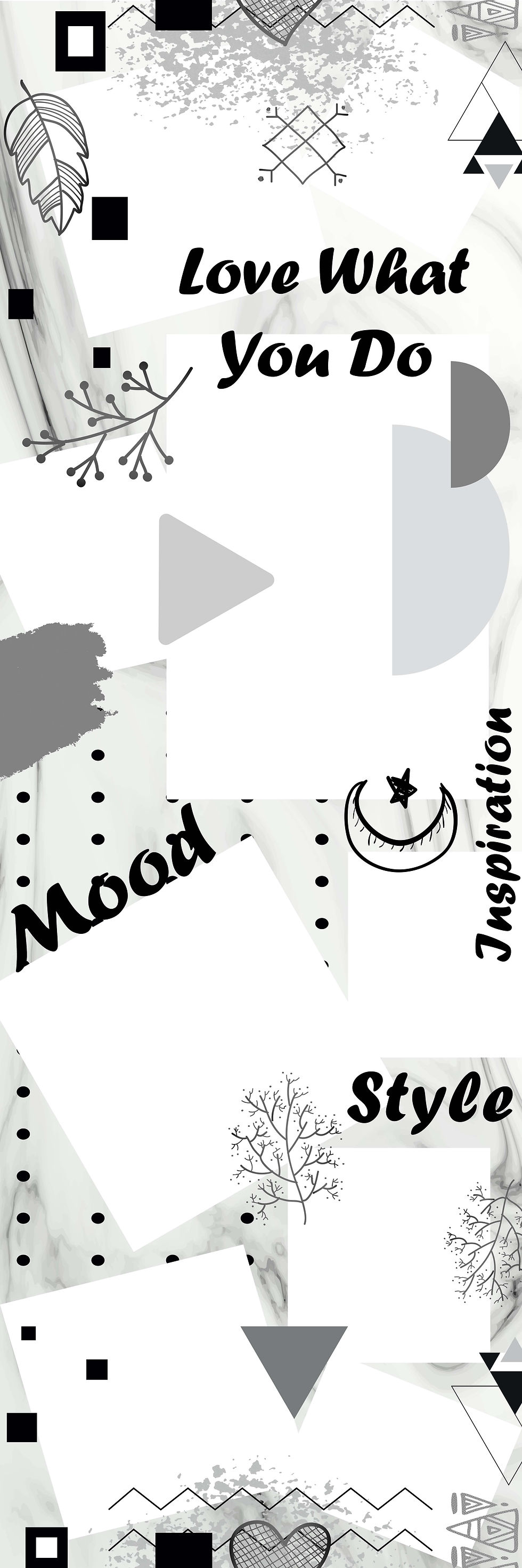 Thumbnail: Black Inspiration Puzzle Grid Template