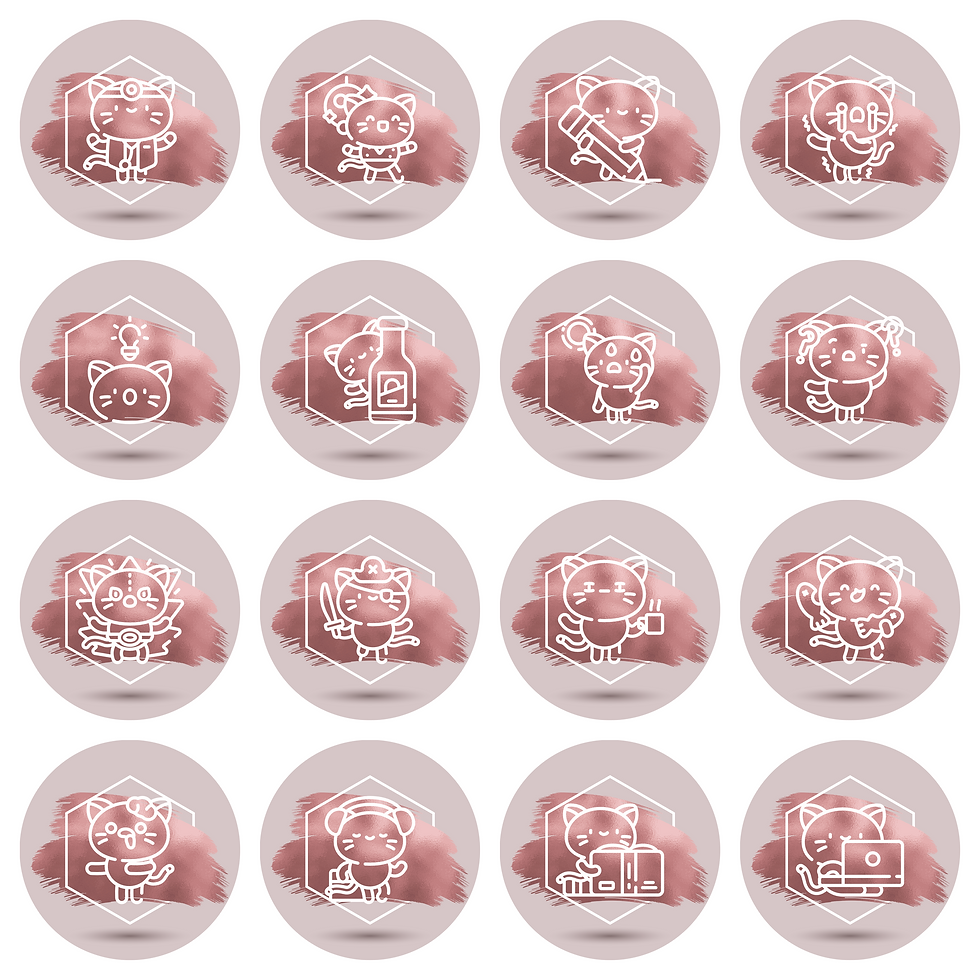 Thumbnail: Working Kitty 50 Icons Pack