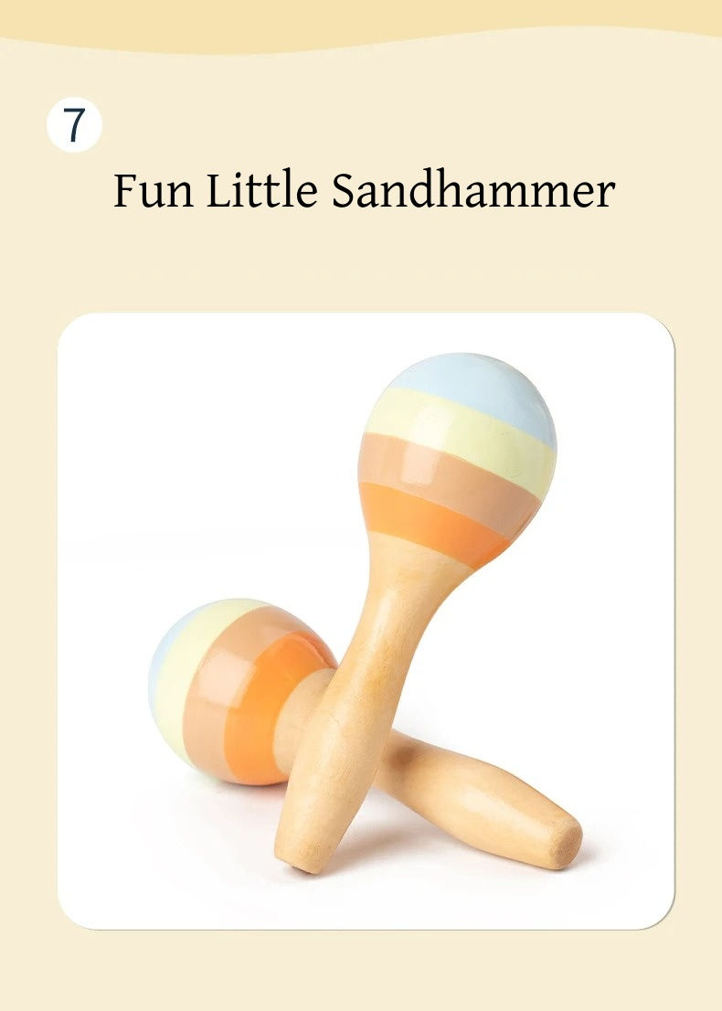 Miniatura: Strumenti musicali per bambini Giocattoli in legno Strumenti a percussione Monte