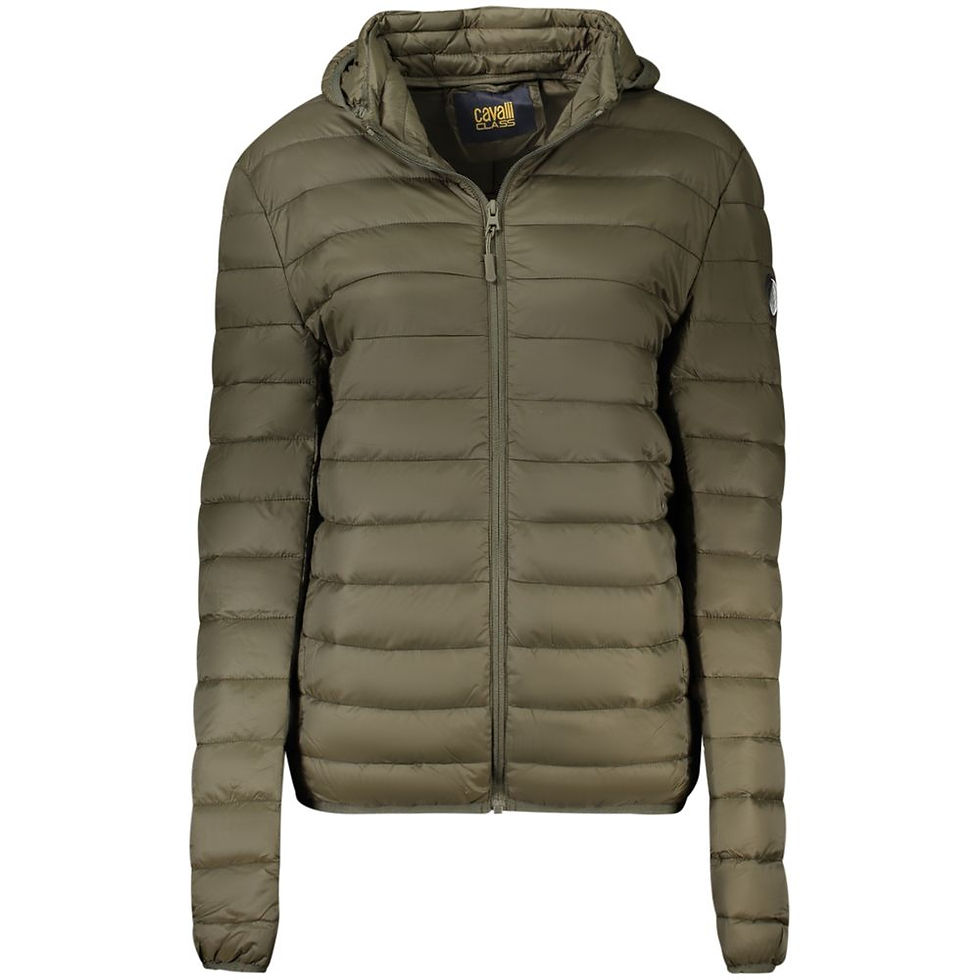 Cavalli Class Verde Polyester Men Jacket