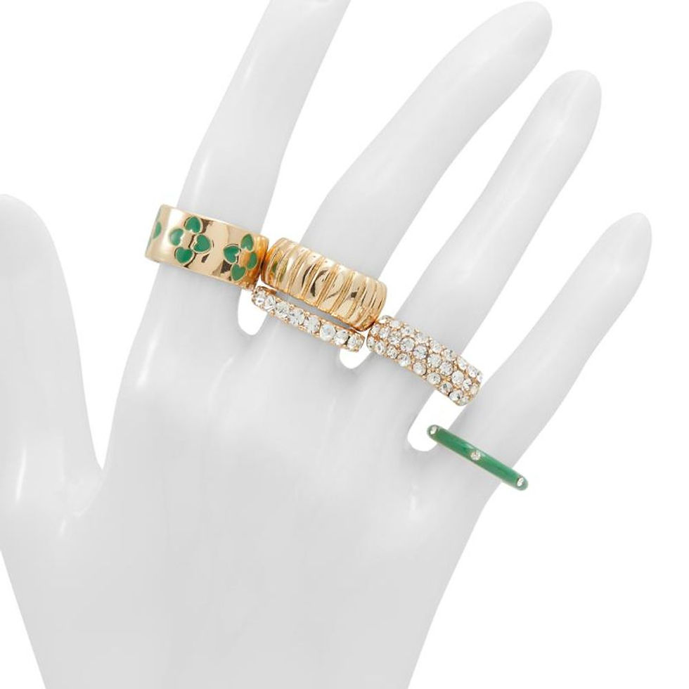Miniatura: ALDO Green Elastane Ring