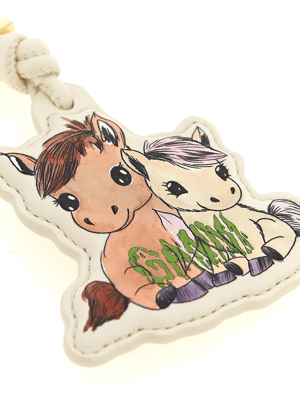 Miniatura: Ganni Beige Leather Keychain