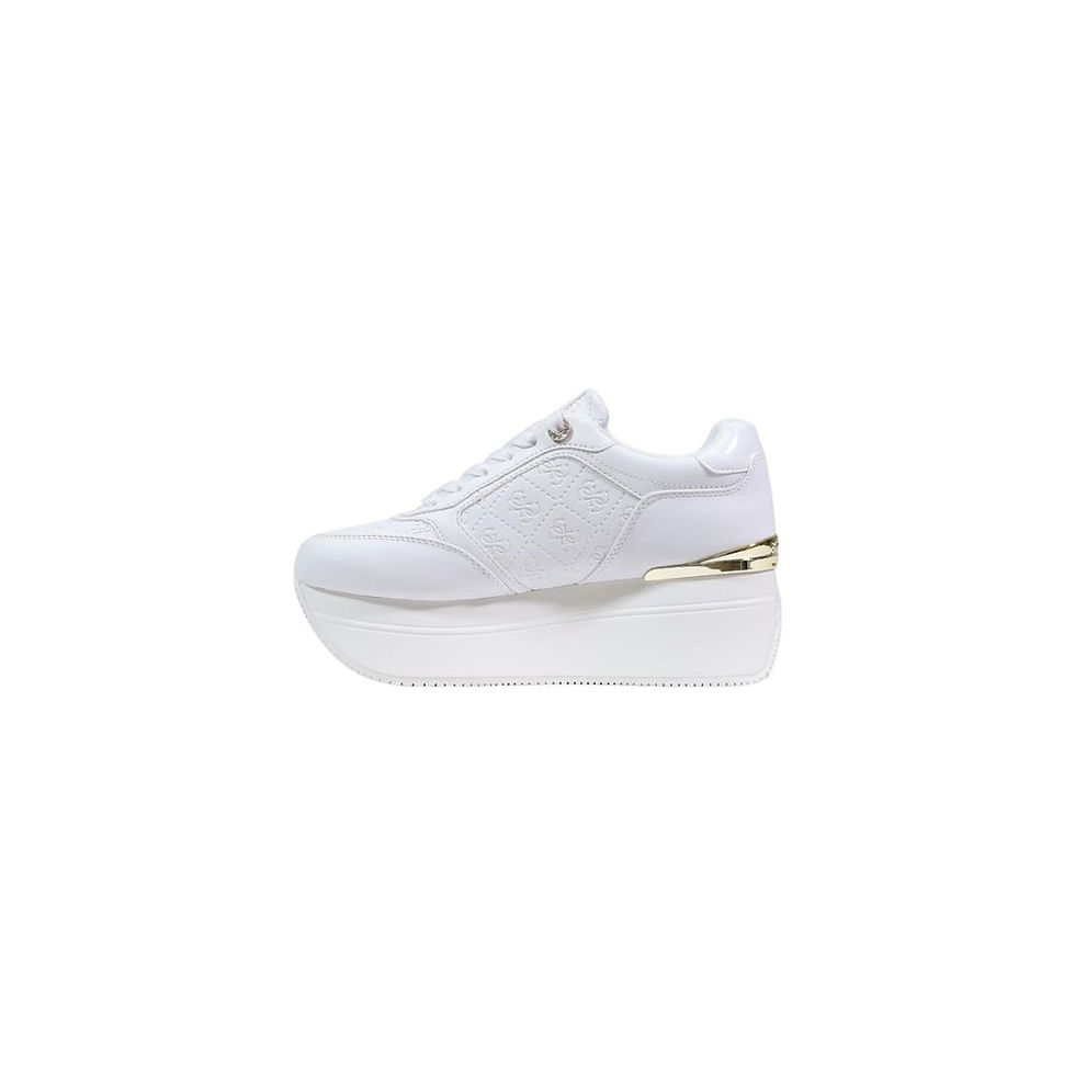 Miniatura: Guess White Polyethylene Platform Sneakers