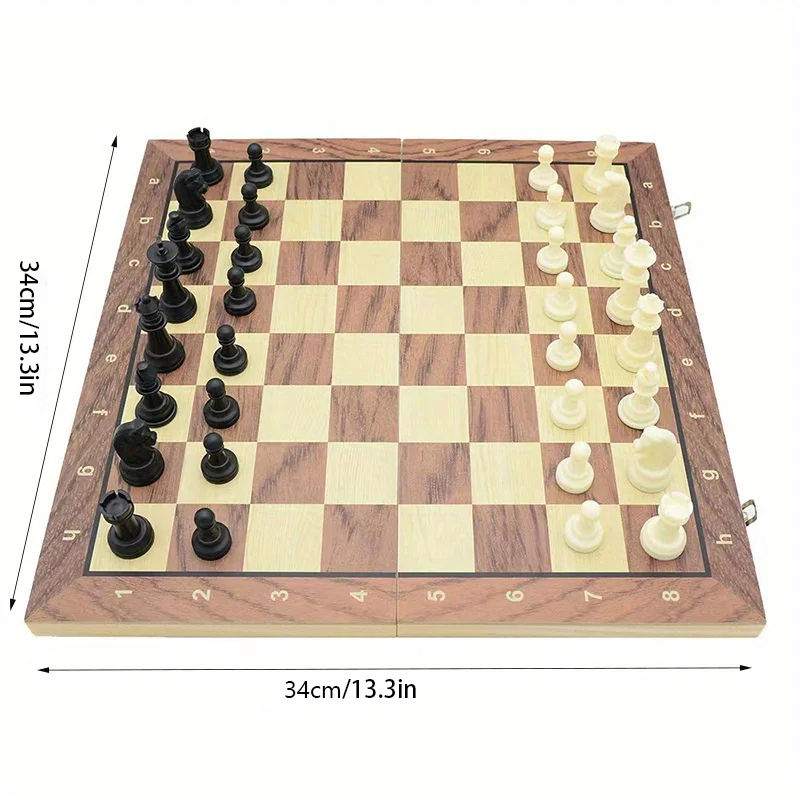 Miniatura: Set di scacchi pieghevoli magnetici Scacchi in legno massello
