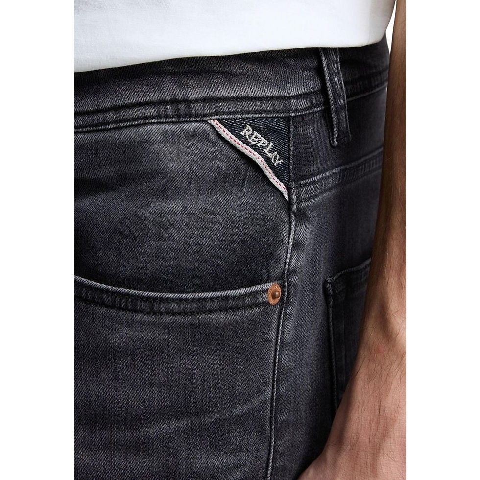 Miniatura: Replay Gray Cotton Bermuda Shorts