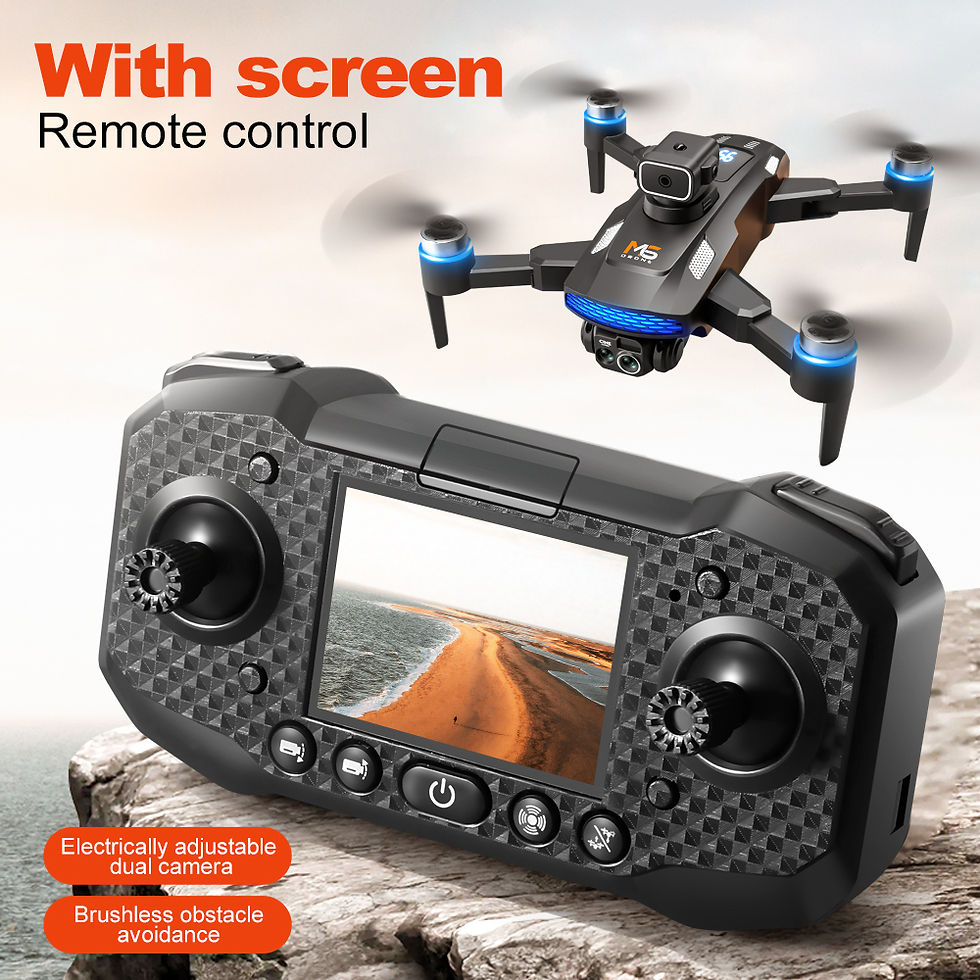 Miniatura: M6 Mini Drone 4K Telecamera HD professionale con grande schermo 2.4G WIFI FPV Dr