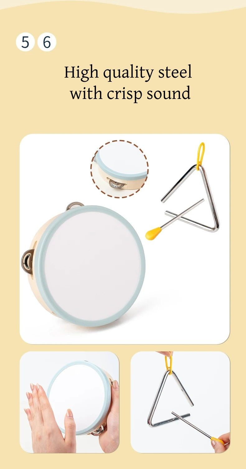 Miniatura: Strumenti musicali per bambini Giocattoli in legno Strumenti a percussione Monte
