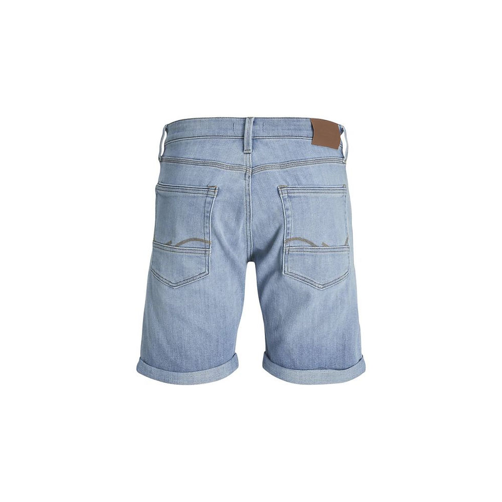 Miniatura: Jack Jones Light Blue Cotton Bermuda Shorts