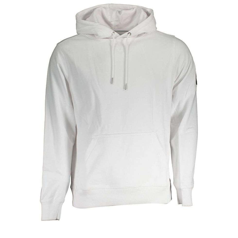 Calvin Klein White Cotton Men's Sweater