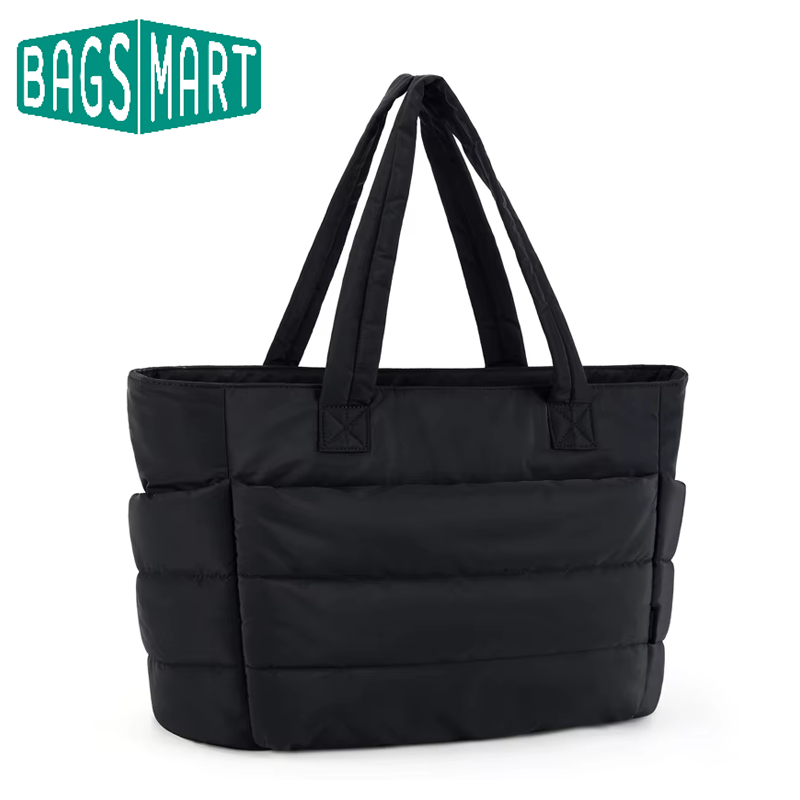 BAGSMART Tote Bag Borse da donna imbottite gonfie Borsa da pendolarismo per il t