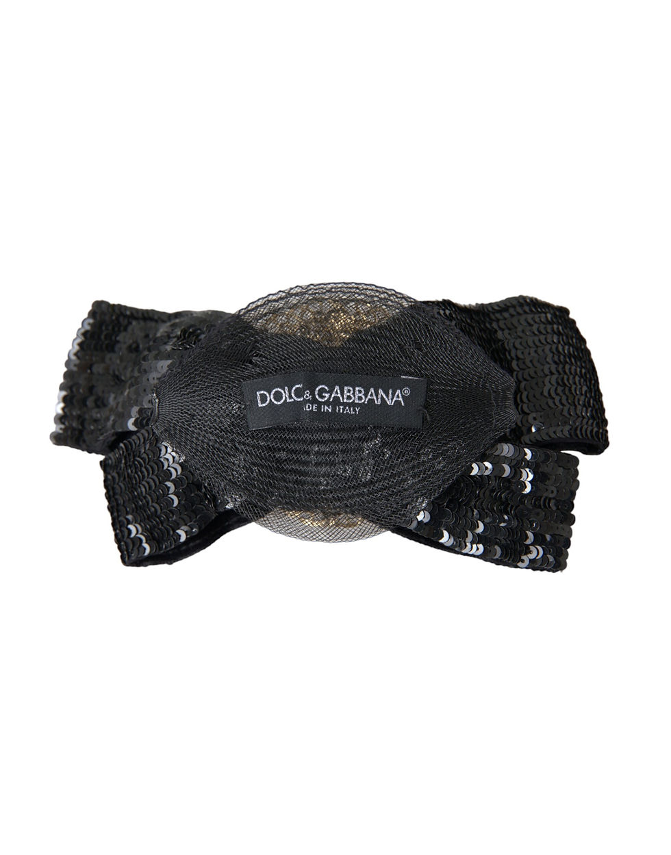 Miniatura: Dolce & Gabbana Black Sequin Pearl Handmade Brooch Hair Pin