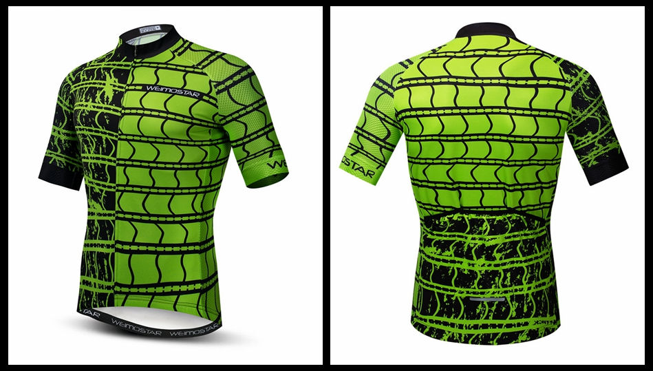Miniatura: + Jersey Weimostar Top Green Cycling Funny men's Cookie Bicycle