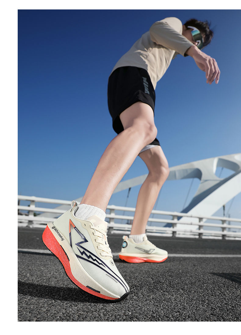 Miniatura: Scarpe da Corsa 2026 con Piastra in Carbonio Completa, Sneakers Professionali pe