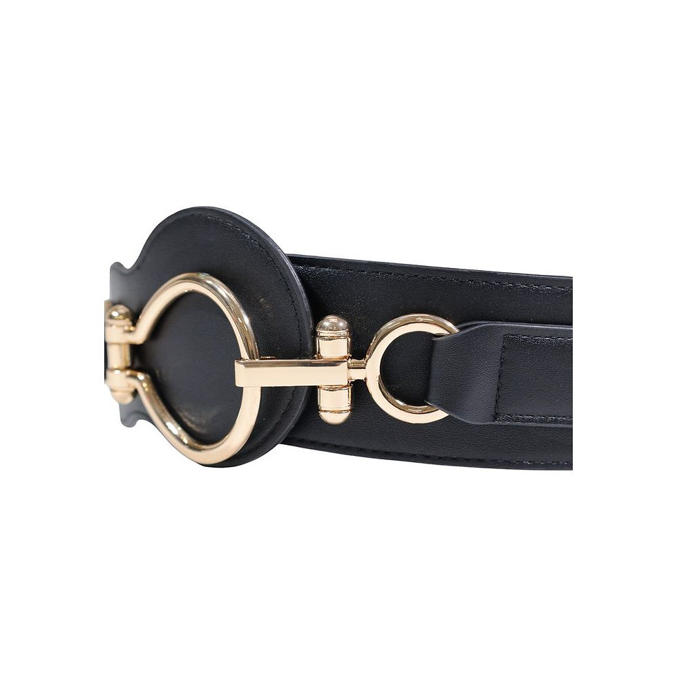 Miniatura: Morgan De Toi Black Polyethylene High-Waist Belt