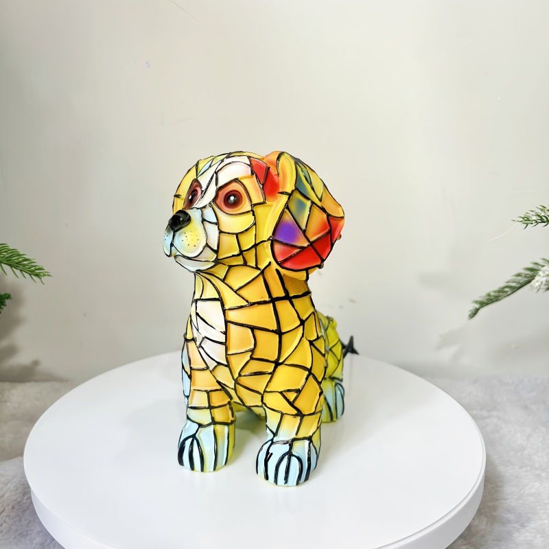 Miniatura: Divertimento unico artistico carino a forma di cane ornamento decorativo piccola
