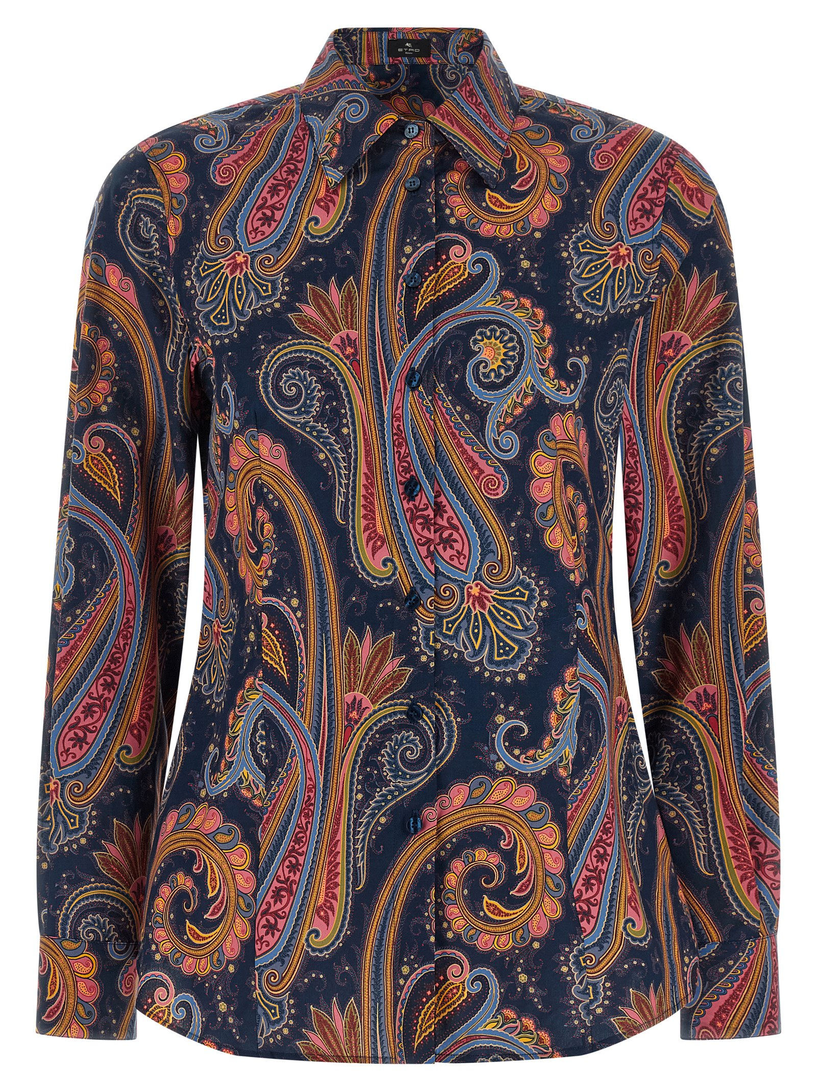Etro Blue Cotton Blouse
