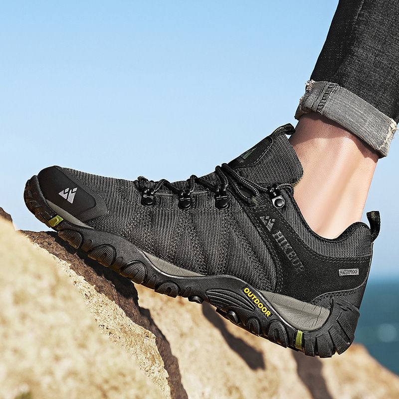 Miniatura: HIKEUP Scarpe da trekking da uomo antiscivolo Traspiranti da esterno resistenti 