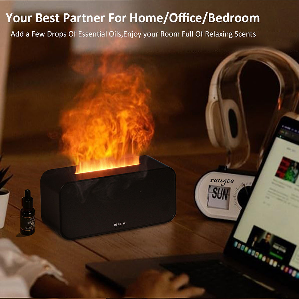 Miniatura: Umidificatore Aroma Diffusore di oli essenziali Mini Fiamma Umidificatore domest