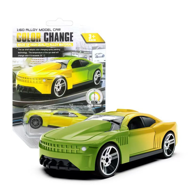 Miniatura: Modello di auto da corsa Inerzia sensibile 1:64 Cambia colore magico