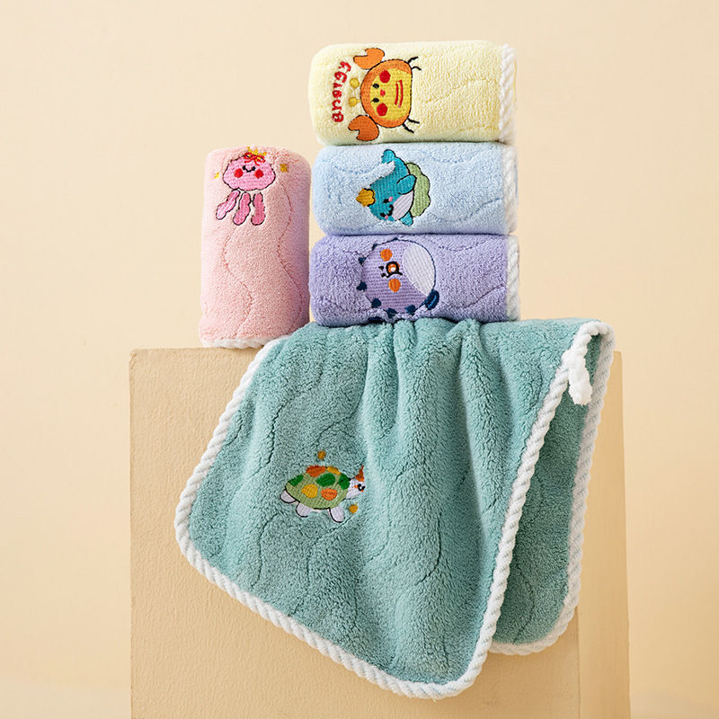 Miniatura: Asciugamano in pile corallo per bambini 25 * 50 cm