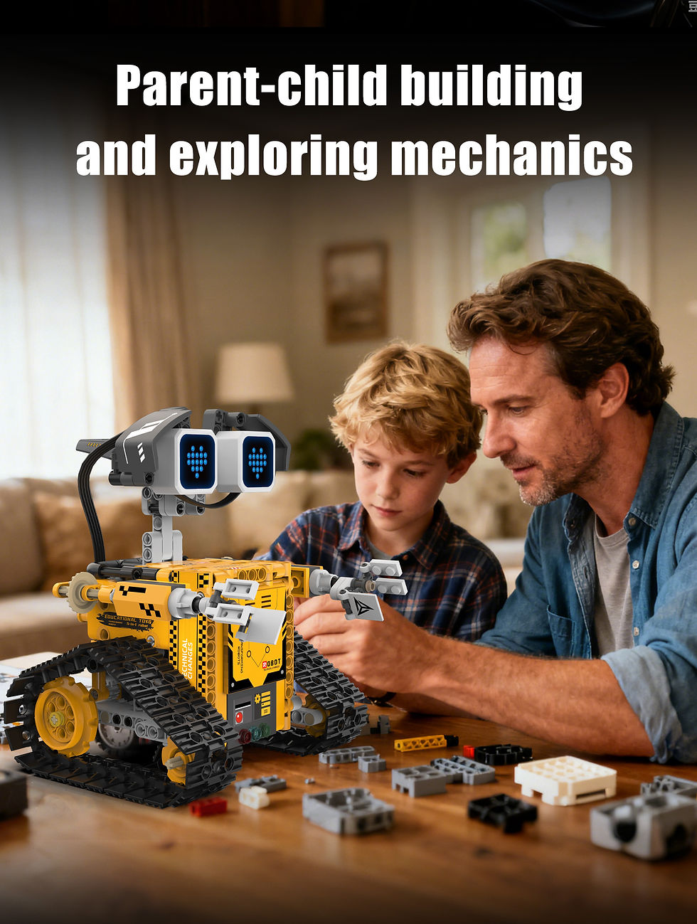 Miniatura: Modello robot trasformabile 5 in 1 con display digitale, da assemblare