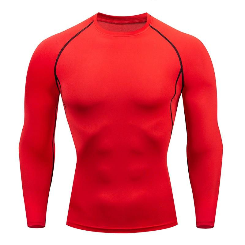 Miniatura: T-shirt da corsa a compressione da uomo a maniche lunghe