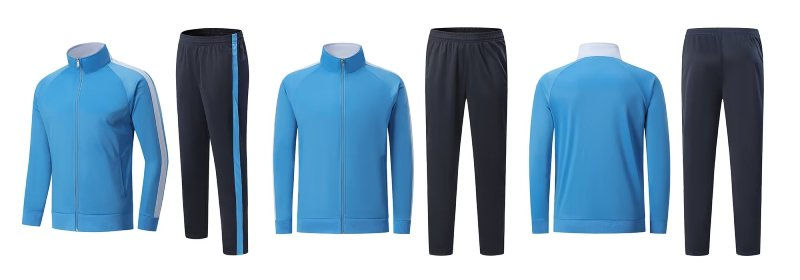 Miniatura: Tuta da allenamento di calcio giacca con zip top e pantaloni divisa da calcio pe