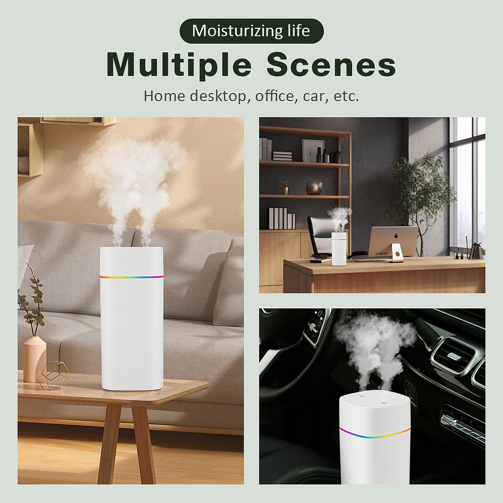 Miniatura: Umidificatore d'aria da 600ML doppia porta Spray diffusore per aromaterapia con 