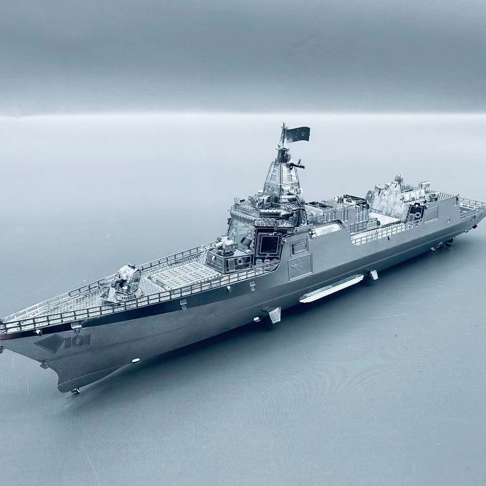 Miniatura: Modello di nave assemblato in metallo 055 Destroyer Kit fai da te modello di nav