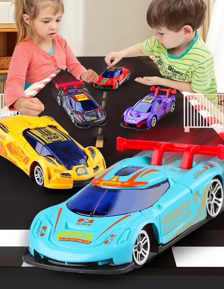 Miniatura: Modello di auto da corsa Inerzia sensibile 1:64 Cambia colore magico