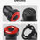 Miniatura: Fanale posteriore per bici Smart Sensing MTB Luce posteriore per bici da strada 