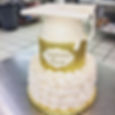 Ivory and gold #graduation #cake #delishcakes #delish #graduationcake
