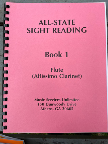 All State Sight Reading Book 1-Flute Digital Download ...