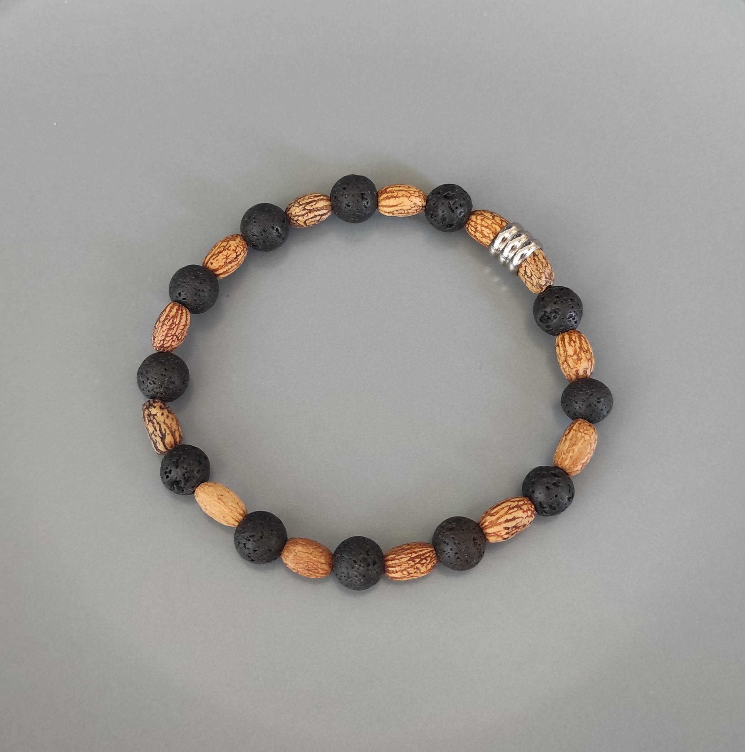 Bracelet Tube Pierre de lave