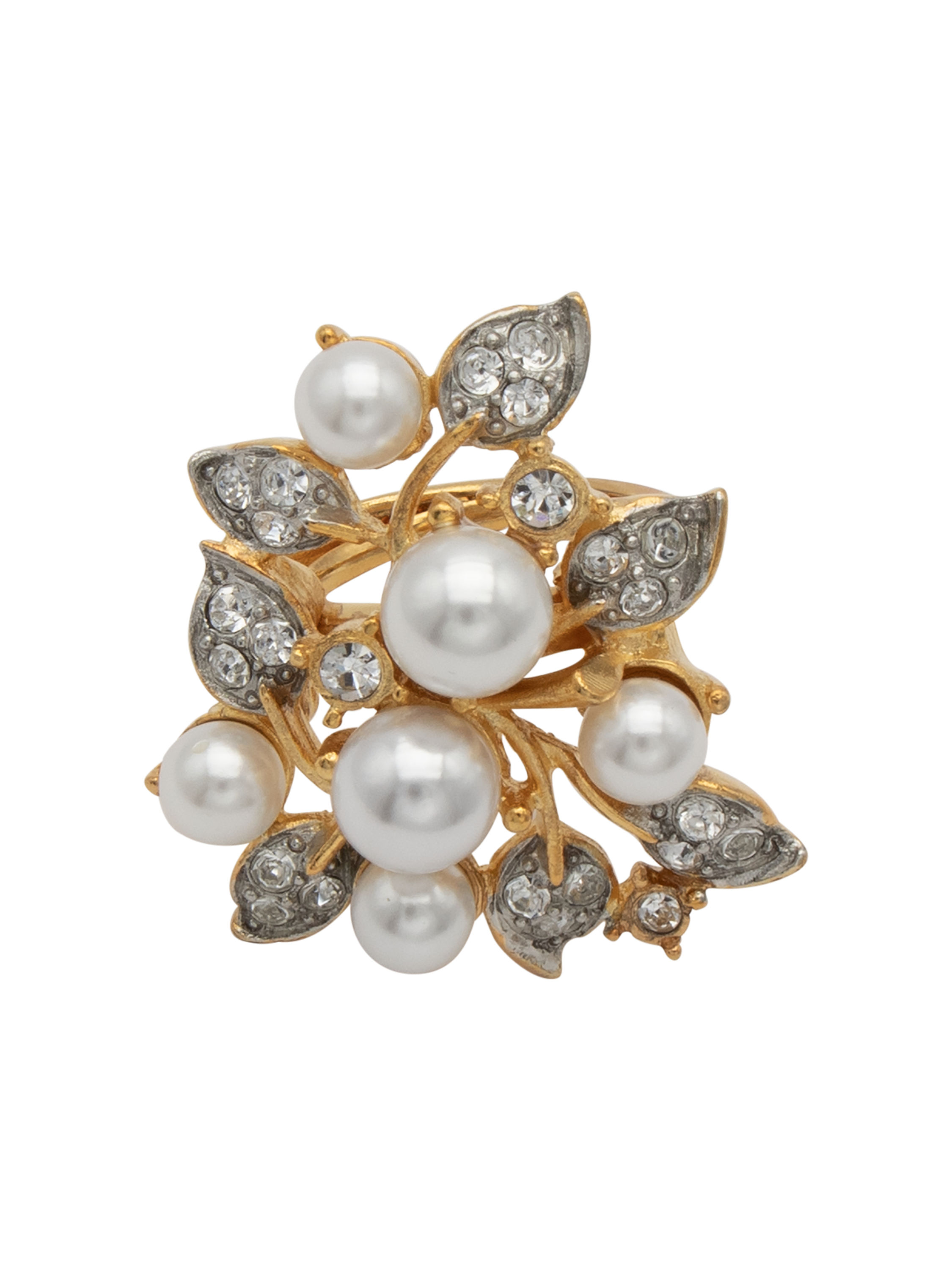 Kenneth Jay Lane, Bague perles florales