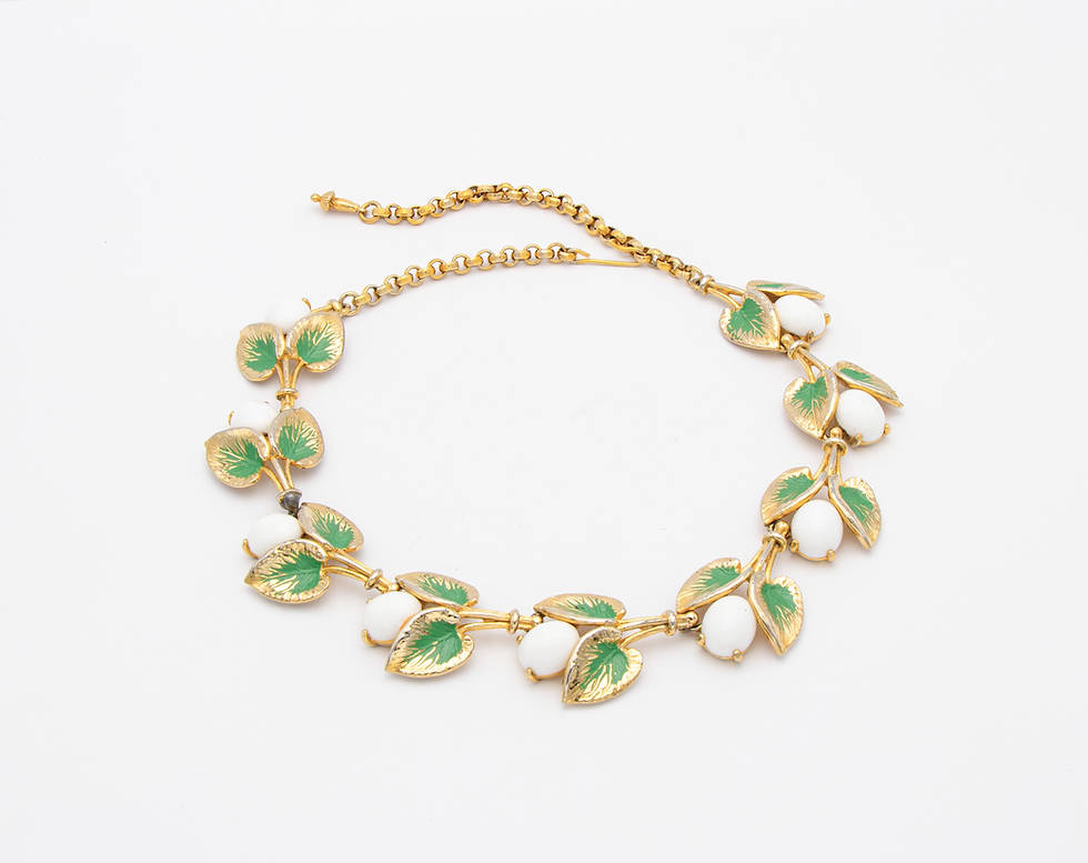 Miniaturbild: Schiaparelli Vintage, Weißes Blumenset