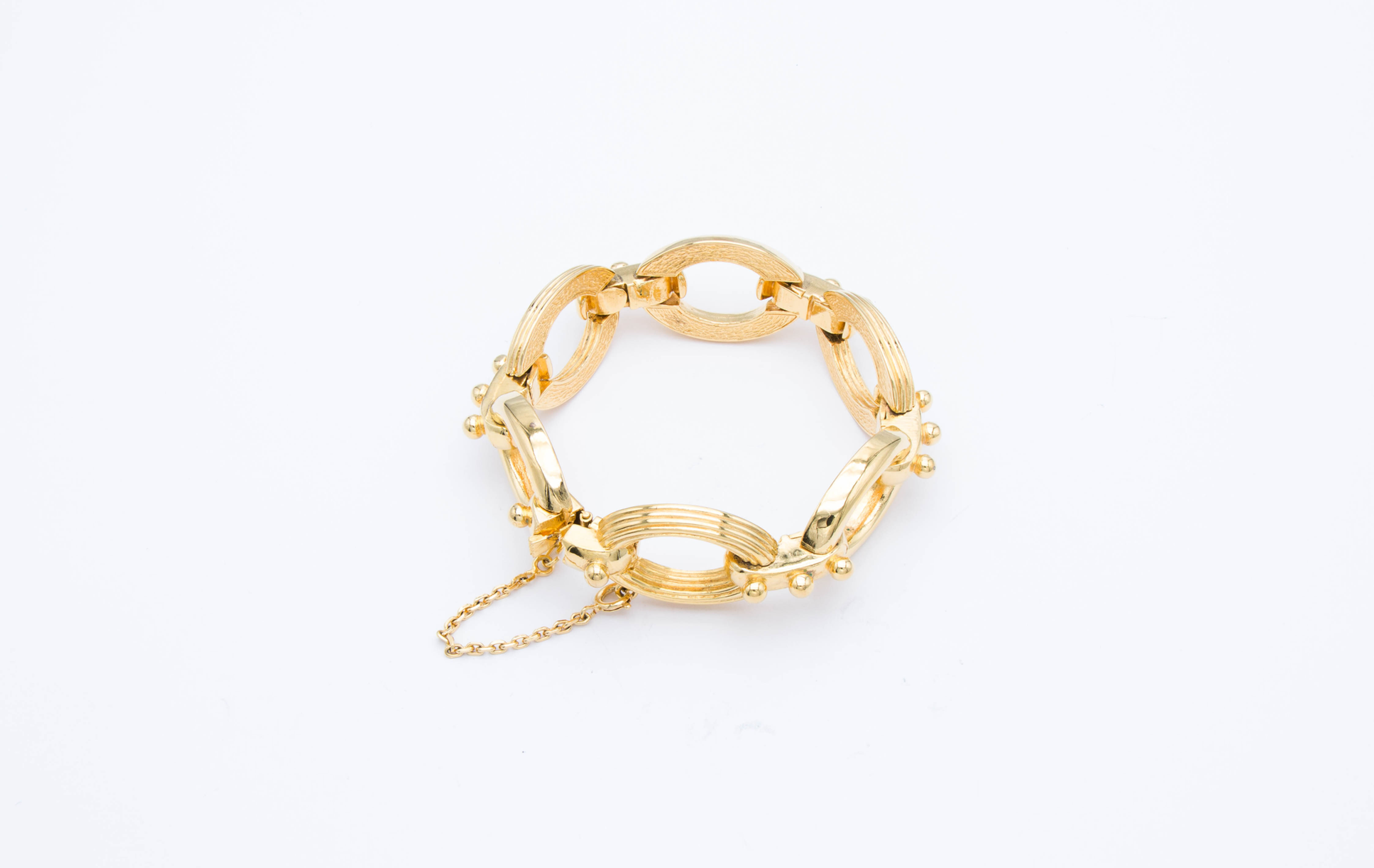Balmain Vintage, Gold oval links bracelet