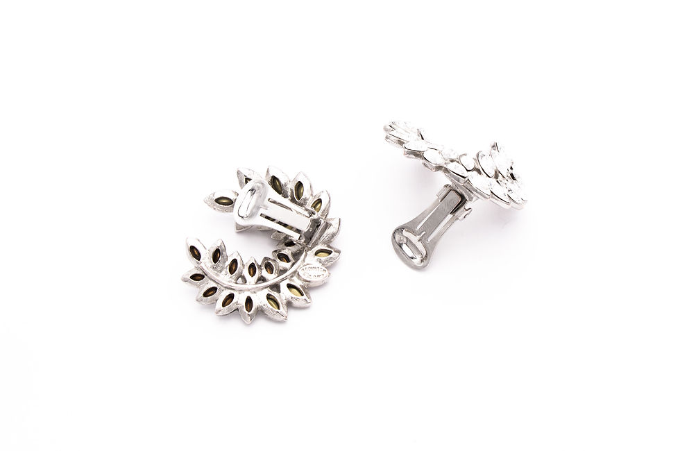 Thumbnail: Kenneth Jay Lane, Crystals laurel wreath earrings