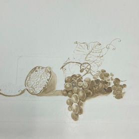 First umber layers getting started  on this fine art oil painting