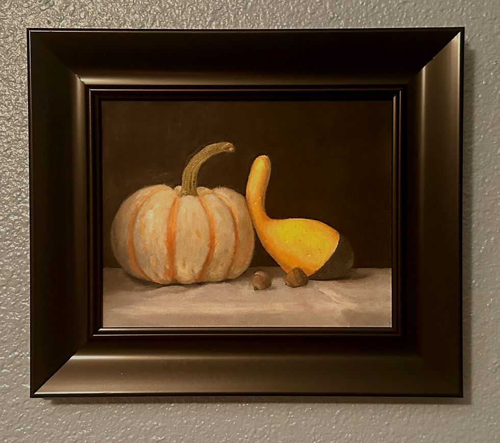 Original oil painting demonstrating soft edges in a oil painting