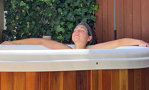 Relax in the hot tub