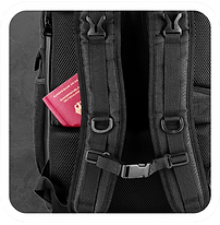 Der Rucksack bietet dreifache Sicherheit: er Verfügt über ein Anti-Diebstahl-Fach, damit deine Wertsachen nicht gestohlen werden können. Desweiteren besteht er aus Wasserdichtem und kratzfestem Material. Auf der Vorderseite ist ein unauffälliger Refekltor eingearbeitet, der in der Nacht Leben retten kann.