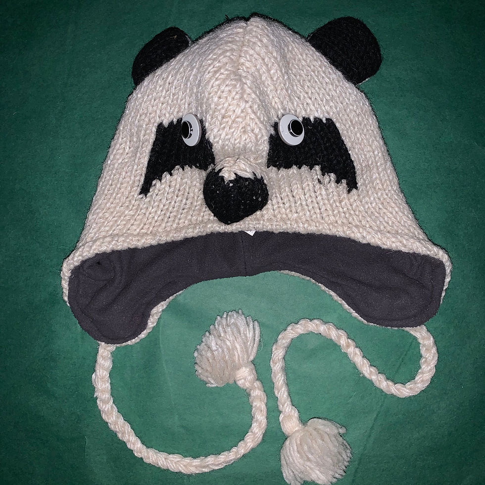 Knit Animal Hat Panda