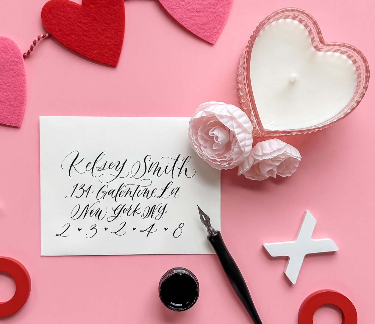 Valentine’s Day Beginner Calligraphy Class with Sip & Script