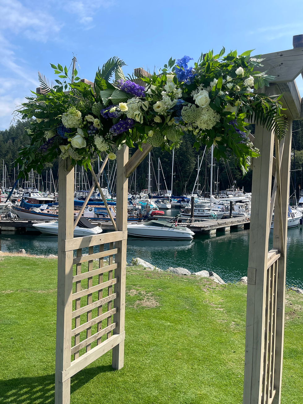 Thumbnail: wedding arch for a ceremony