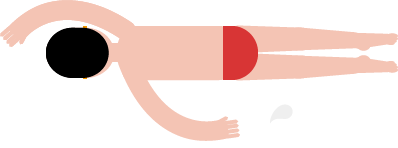 Swimming Action Illustration