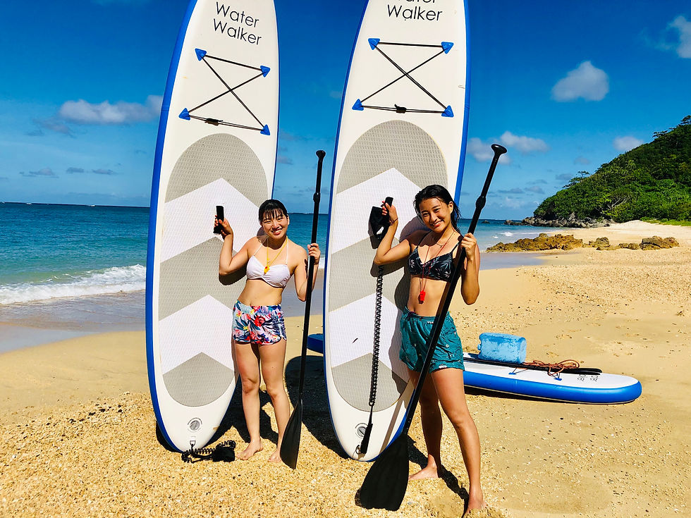 大学生の英語ホームステイ・SUP