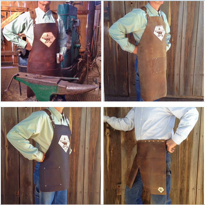 Four styles of blacksmith aprons you can customize for a comfortable