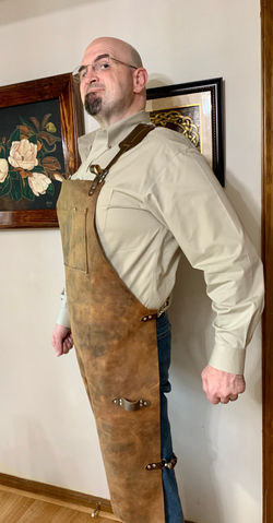 Joseph Patrick gives us a Popeye imitation in his Forge Apron