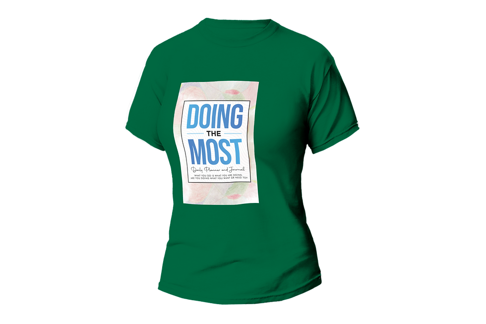 Thumbnail: DOING THE MOST DALY PLANNER AND JOURNAL WOMEN FITTED SHIRT